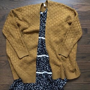 Piper and Scoot Camel Oversized Cardigan S/M